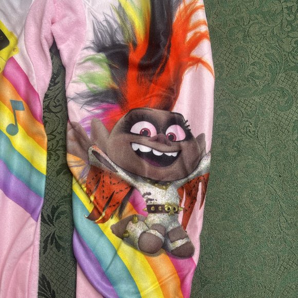 NWT trolls 4 5 MUSIC ALWAY rainbow sleeper pajamas - Picture 4 of 8